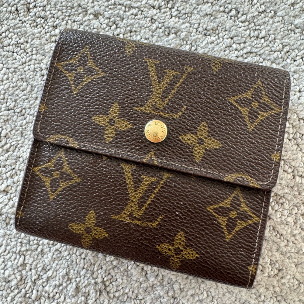 Authentic LV monogram compact wallet